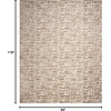 image:imageNourison Home Serenity Home Blue Ivory 9 x 12 Area Rug  Easy Clean Non Shedding Bed Room Living Room Dining Room Kitchen 9 x 12Mocha Ivory