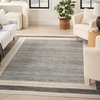 image:imageNourison Home Serenity Home Grey Ivory 22 x 76 Area Rug  Easy Clean Non Shedding Bed Room Living Room Dining Room Kitchen 8 RunnerGrey Ivory