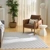 image:imageNourison Home Serenity Home Ivory 53 x 73 Area Rug  Easy Clean Non Shedding Bed Room Living Room Dining Room Kitchen 5 x 7Ivory Blue