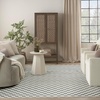 image:imageNourison Home Serenity Home Ivory 53 x 73 Area Rug  Easy Clean Non Shedding Bed Room Living Room Dining Room Kitchen 5 x 7Ivory Blue