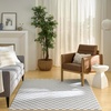 image:imageNourison Home Serenity Home Ivory 53 x 73 Area Rug  Easy Clean Non Shedding Bed Room Living Room Dining Room Kitchen 5 x 7Ivory Blue