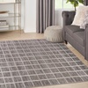 image:imageNourison Home Serenity Home Ivory 6 x 9 Area Rug  Easy Clean Non Shedding Bed Room Living Room Dining Room Kitchen 6 x 9Grey Ivory