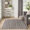 image:imageNourison Home Serenity Home Ivory 6 x 9 Area Rug  Easy Clean Non Shedding Bed Room Living Room Dining Room Kitchen 6 x 9Grey Ivory