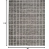 image:imageNourison Home Serenity Home Ivory 6 x 9 Area Rug  Easy Clean Non Shedding Bed Room Living Room Dining Room Kitchen 6 x 9Grey Ivory