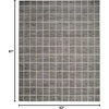 image:imageNourison Home Serenity Home Ivory 6 x 9 Area Rug  Easy Clean Non Shedding Bed Room Living Room Dining Room Kitchen 6 x 9Grey Ivory