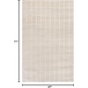 image:imageNourison Home Serenity Home Ivory 6 x 9 Area Rug  Easy Clean Non Shedding Bed Room Living Room Dining Room Kitchen 6 x 9Ivory