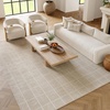 image:imageNourison Home Serenity Home Ivory 6 x 9 Area Rug  Easy Clean Non Shedding Bed Room Living Room Dining Room Kitchen 6 x 9Ivory Cream