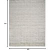 image:imageNourison Home Serenity Home Ivory 6 x 9 Area Rug  Easy Clean Non Shedding Bed Room Living Room Dining Room Kitchen 6 x 9Light Grey