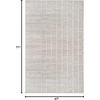 image:imageNourison Home Serenity Home Ivory 6 x 9 Area Rug  Easy Clean Non Shedding Bed Room Living Room Dining Room Kitchen 6 x 9Light Grey