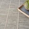 image:imageNourison Home Serenity Home Ivory 6 x 9 Area Rug  Easy Clean Non Shedding Bed Room Living Room Dining Room Kitchen 6 x 9Light Grey