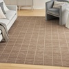 image:imageNourison Home Serenity Home Ivory 6 x 9 Area Rug  Easy Clean Non Shedding Bed Room Living Room Dining Room Kitchen 6 x 9Mocha Ivory