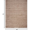 image:imageNourison Home Serenity Home Ivory 6 x 9 Area Rug  Easy Clean Non Shedding Bed Room Living Room Dining Room Kitchen 6 x 9Mocha Ivory