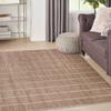 image:imageNourison Home Serenity Home Ivory 6 x 9 Area Rug  Easy Clean Non Shedding Bed Room Living Room Dining Room Kitchen 6 x 9Mocha Ivory