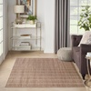 image:imageNourison Home Serenity Home Ivory 6 x 9 Area Rug  Easy Clean Non Shedding Bed Room Living Room Dining Room Kitchen 6 x 9Mocha Ivory