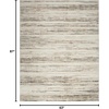 image:imageNourison Home Serenity Home Ivory Beige 6 x 9 Area Rug  Easy Clean Non Shedding Bed Room Living Room Dining Room Kitchen 6 x 9Ivory Beige