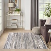 image:imageNourison Home Serenity Home Ivory Beige 6 x 9 Area Rug  Easy Clean Non Shedding Bed Room Living Room Dining Room Kitchen 6 x 9Ivory Grey Blue