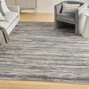 image:imageNourison Home Serenity Home Ivory Beige 6 x 9 Area Rug  Easy Clean Non Shedding Bed Room Living Room Dining Room Kitchen 6 x 9Ivory Grey Blue