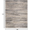 image:imageNourison Home Serenity Home Ivory Beige 6 x 9 Area Rug  Easy Clean Non Shedding Bed Room Living Room Dining Room Kitchen 6 x 9Ivory Grey Blue