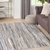image:imageNourison Home Serenity Home Ivory Beige 6 x 9 Area Rug  Easy Clean Non Shedding Bed Room Living Room Dining Room Kitchen 6 x 9Ivory Grey Blue