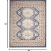 image:imageNourison Home Serenity Home Ivory Blue 9 x 12 Area Rug  Easy Clean Non Shedding Bed Room Living Room Dining Room Kitchen 9 x 12Ivory Blue