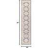 image:imageNourison Home Serenity Home Ivory Blue 9 x 12 Area Rug  Easy Clean Non Shedding Bed Room Living Room Dining Room Kitchen 9 x 12Ivory Blue