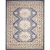 image:imageNourison Home Serenity Home Ivory Blue 9 x 12 Area Rug  Easy Clean Non Shedding Bed Room Living Room Dining Room Kitchen 9 x 12Ivory Blue