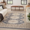 image:imageNourison Home Serenity Home Ivory Blue 9 x 12 Area Rug  Easy Clean Non Shedding Bed Room Living Room Dining Room Kitchen 9 x 12Ivory Blue