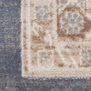 image:imageNourison Home Serenity Home Ivory Blue 9 x 12 Area Rug  Easy Clean Non Shedding Bed Room Living Room Dining Room Kitchen 9 x 12Ivory Blue
