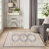 image:imageNourison Home Serenity Home Ivory Blue 9 x 12 Area Rug  Easy Clean Non Shedding Bed Room Living Room Dining Room Kitchen 9 x 12Ivory Blue