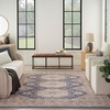 image:imageNourison Home Serenity Home Ivory Blue 9 x 12 Area Rug  Easy Clean Non Shedding Bed Room Living Room Dining Room Kitchen 9 x 12Ivory Blue