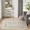 image:imageNourison Home Serenity Home Ivory Blue 9 x 12 Area Rug  Easy Clean Non Shedding Bed Room Living Room Dining Room Kitchen 9 x 12Ivory Grey