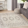 image:imageNourison Home Serenity Home Ivory Blue 9 x 12 Area Rug  Easy Clean Non Shedding Bed Room Living Room Dining Room Kitchen 9 x 12Ivory Grey