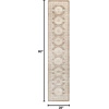 image:imageNourison Home Serenity Home Ivory Blue 9 x 12 Area Rug  Easy Clean Non Shedding Bed Room Living Room Dining Room Kitchen 9 x 12Ivory Mocha