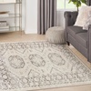 image:imageNourison Home Serenity Home Ivory Blue 9 x 12 Area Rug  Easy Clean Non Shedding Bed Room Living Room Dining Room Kitchen 9 x 12Ivory Mocha