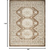 image:imageNourison Home Serenity Home Ivory Blue 9 x 12 Area Rug  Easy Clean Non Shedding Bed Room Living Room Dining Room Kitchen 9 x 12Ivory Mocha