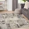 image:imageNourison Home Serenity Home Ivory Grey 53 x 73 Area Rug  Easy Clean Non Shedding Bed Room Living Room Dining Room Kitchen 5 x 7Ivory Grey