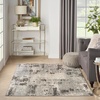 image:imageNourison Home Serenity Home Ivory Grey 53 x 73 Area Rug  Easy Clean Non Shedding Bed Room Living Room Dining Room Kitchen 5 x 7Ivory Grey