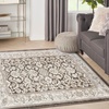 image:imageNourison Home Serenity Home Ivory Mocha 53 x 73 Area Rug  Easy Clean Non Shedding Bed Room Living Room Dining Room Kitchen 5 x 7Ivory Grey Blue