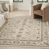 image:imageNourison Home Serenity Home Ivory Mocha 53 x 73 Area Rug  Easy Clean Non Shedding Bed Room Living Room Dining Room Kitchen 5 x 7Ivory Mocha
