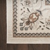 image:imageNourison Home Serenity Home Ivory Mocha 53 x 73 Area Rug  Easy Clean Non Shedding Bed Room Living Room Dining Room Kitchen 5 x 7Ivory Mocha