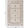 image:imageNourison Home Serenity Home Ivory Mocha 53 x 73 Area Rug  Easy Clean Non Shedding Bed Room Living Room Dining Room Kitchen 5 x 7Ivory Mocha