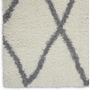 image:imageNourison Home ShangriLa Lattice Shag IvoryLight Grey 8 x 10 Area Rug 8 x 10Ivory
