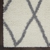 image:imageNourison Home ShangriLa Lattice Shag IvoryLight Grey 8 x 10 Area Rug 8 x 10Ivory