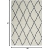 image:imageNourison Home ShangriLa Lattice Shag IvoryLight Grey 8 x 10 Area Rug 8 x 10IvoryLight Grey