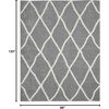 image:imageNourison Home ShangriLa Lattice Shag IvoryLight Grey 8 x 10 Area Rug 8 x 10IvoryLight Grey