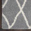 image:imageNourison Home ShangriLa Lattice Shag IvoryLight Grey 8 x 10 Area Rug 8 x 10IvoryLight Grey