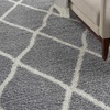 image:imageNourison Home ShangriLa Lattice Shag IvoryLight Grey 8 x 10 Area Rug 8 x 10IvoryLight Grey