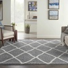 image:imageNourison Home ShangriLa Lattice Shag IvoryLight Grey 8 x 10 Area Rug 8 x 10IvoryLight Grey