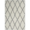 image:imageNourison Home ShangriLa Lattice Shag IvoryLight Grey 8 x 10 Area Rug 8 x 10IvoryLight Grey