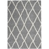 image:imageNourison Home ShangriLa Lattice Shag IvoryLight Grey 8 x 10 Area Rug 8 x 10Light GreyIvory